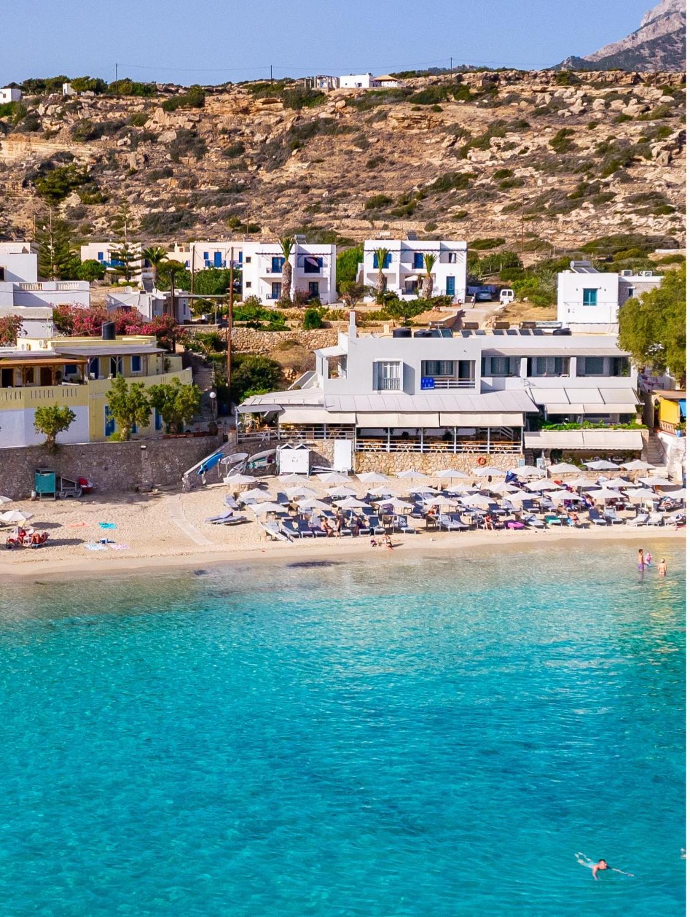Le Grand Bleu Studios & Apartments Lefkos  Exterior foto